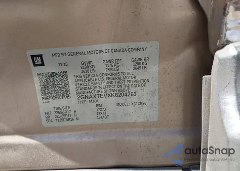 2019 Chevrolet Equinox Lt from USA, damaged, VIN 2GNAXTEVXK6204263